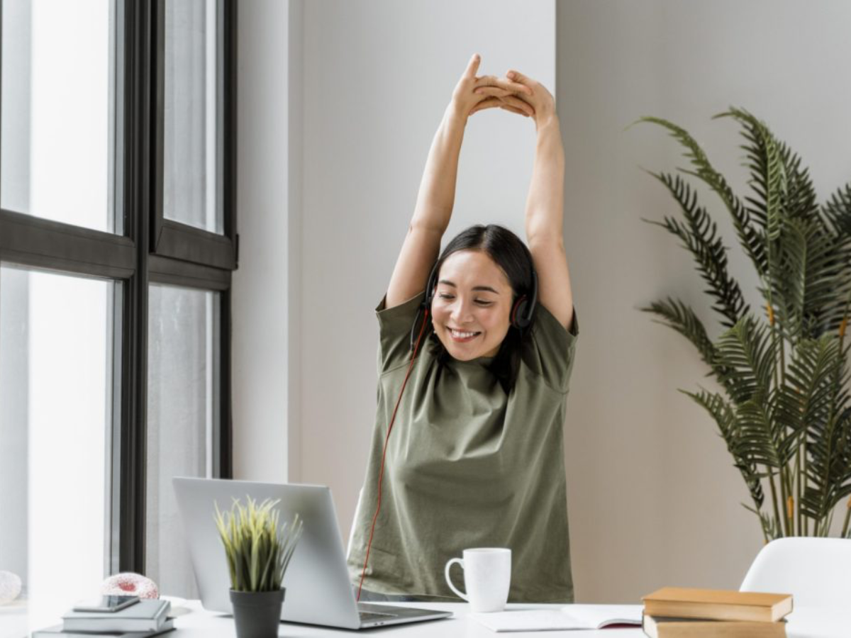 home office cviky na protažení